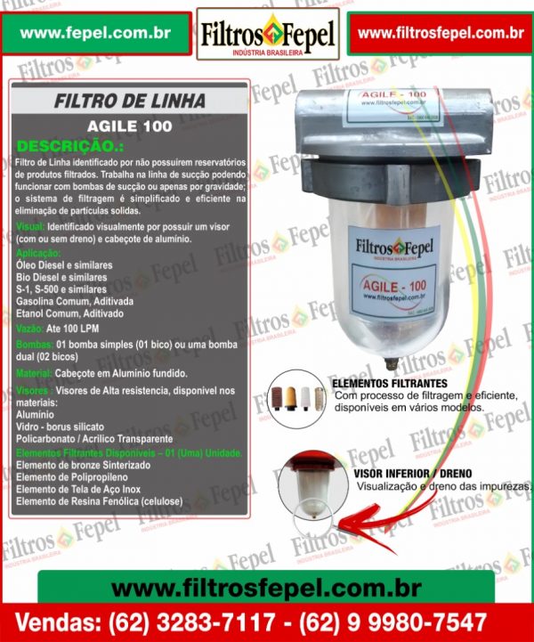 FILTRO DE LINHA AGILE 100