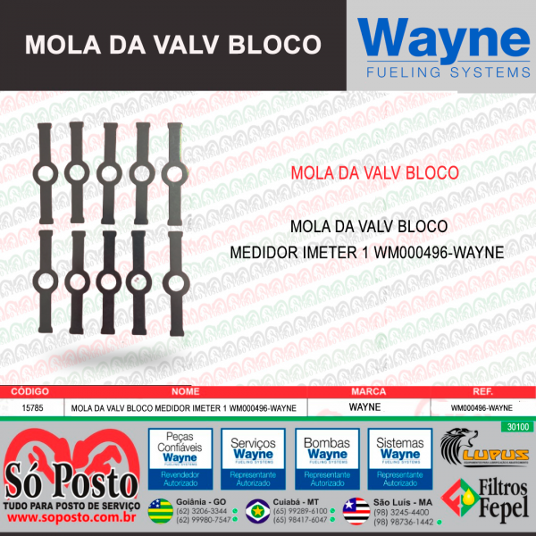 MOLA DE VALV BLOCO