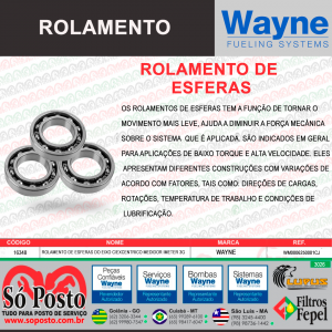 ROLAMENTO DE ESFERAS
