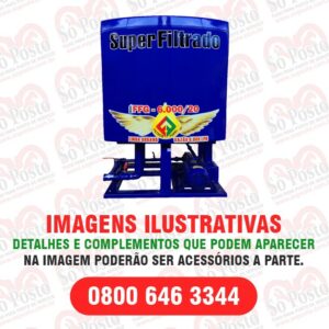 FILTRO PRENSA MOD URBANO DUPLO III VZ-4.800/6.000DLPH AÇO CARBONO C/RESERV 100/300LT TRIFASICO 380V C/RET AUTO(S/R