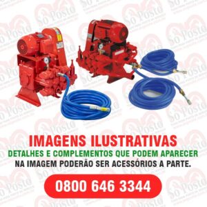 LAVADORA (HIDROLAVADORA) UNIV (TRAD) 600LBX6 PIST MOD HU 6601 MT TRIF 6CV S/MANG S/ESGUICHO - SOMAR  8423
