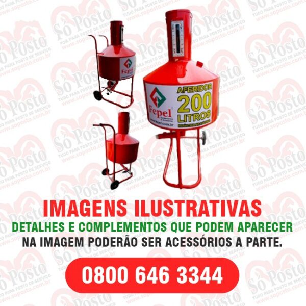 AFERIDOR DE MEDIDA MODELO 200 LTS COM DUAS RODAS