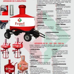 AFERIDOR MEDIDA AÇO CARBONO 5.000 LT SOBRE CARRETA 4RODAS