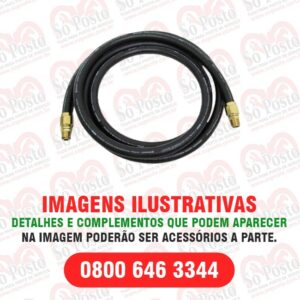 MANGUEIRA BOMBA ABAST 3/4X5MT C/TRAMA TERMINAIS BRONZE(1FIX+1GIR) - KORAX