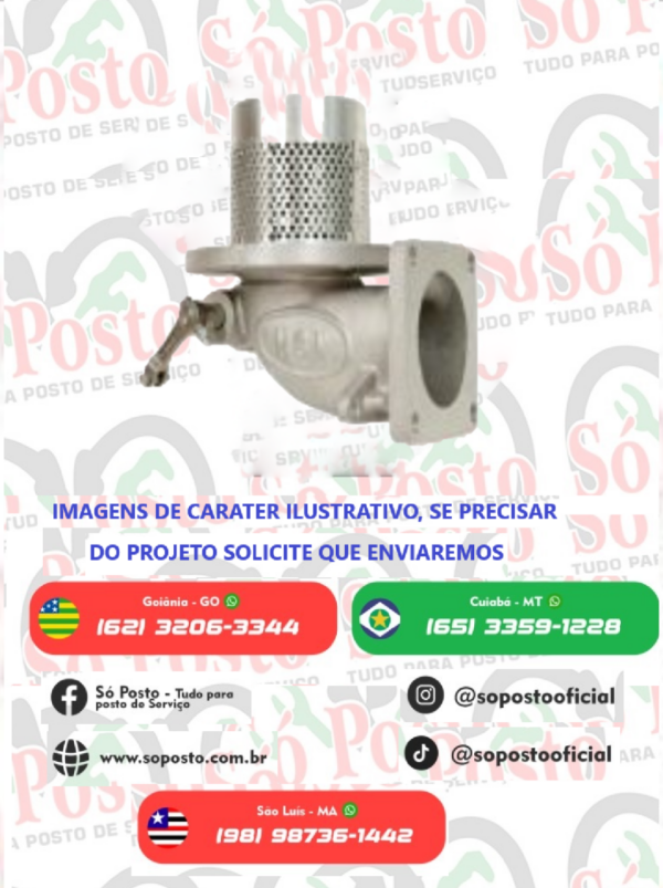 VALVULA FUNDO BAIXO P/CARRO TANQUE PERFIL MECANICO (MENOR) (MGN)