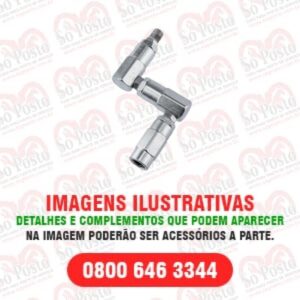 CONEXAO GIRATORIA EM "Z" P/ GRAXA 1/4"