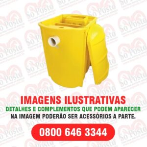 CAIXA SEPARADORA AGUA E OLEO COMPACTA 1500 LPH RETANGULAR AMARELA