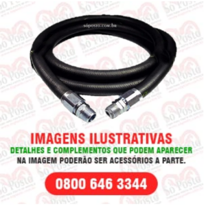 MANGUEIRA BOMBA ABAST 3/4"5MT C/TERM AL (FIX+GIR) C/TRAMA AÇO - GOOD YEAR CONTINENTAL