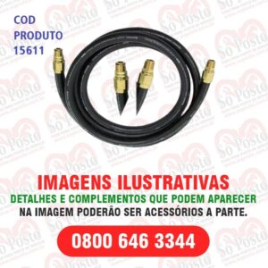 MANGUEIRA BOMBA ABAST 1"X5MT C/TERM LATÃO(FIX+GIR) C/TRAMA - DIVERSOS