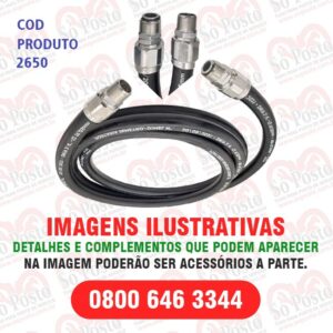 MANGUEIRA BOMBA ABAST 1"X5MT C/TERM ALUM(FIX+GIR) C/TRAMA - DIVERSOS