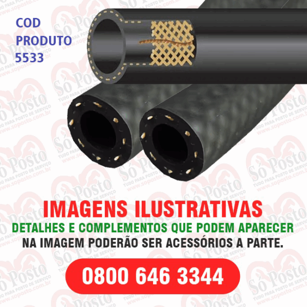 MANGUEIRA BOMBA ABAST 1" X P/METRO S/TERM C/TRAMA - DIVERSOS