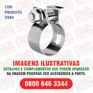 ABRACADEIRA REF AÇO CARB ZINCADA FITA 2,8MM X # 2MM X 4" (107 A 117)