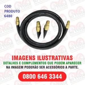MANGUEIRA BOMBA ABAST 3/4"5MT C/TERM BRONZE (GIR+FIX)  C/TRAMA AÇO - DIVERSOS