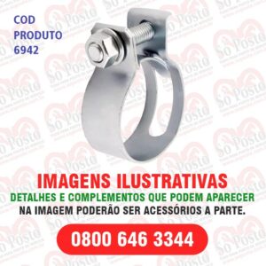ABRACADEIRA REF AÇO CARB ZINCADA FITA 2,8MM X # 2MM X 2" (56-62)