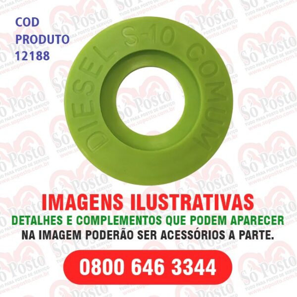 IDENTIFICADOR TANQUE PRODUTO  DIESEL S10  COMUM  VERDE CLARO PVC