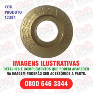 IDENTIFICADOR TANQUE PRODUTO DIESEL-10 ADIT DOURADO PVC