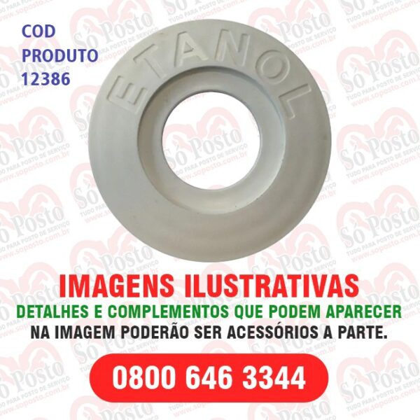 IDENTIFICADOR TANQUE PRODUTO ETANOL BRANCO  PVC