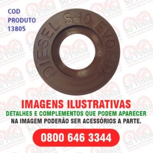 IDENTIFICADOR TANQUE PRODUTO  DIESEL S-10  EVOLUX MARROM PVC