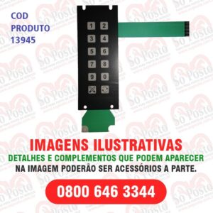 TECLADO 12P - PREDETERMINACAO WM168820CJ - WAYNE