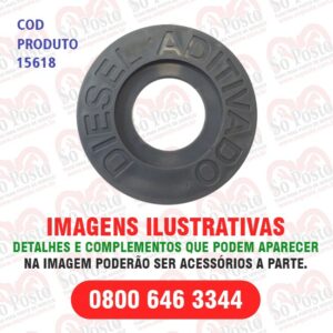 IDENTIFICADOR TANQUE PRODUTO DIESEL ADITIVADO CINZA PVC