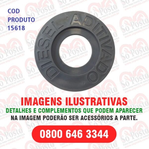 IDENTIFICADOR TANQUE PRODUTO DIESEL ADITIVADO CINZA PVC