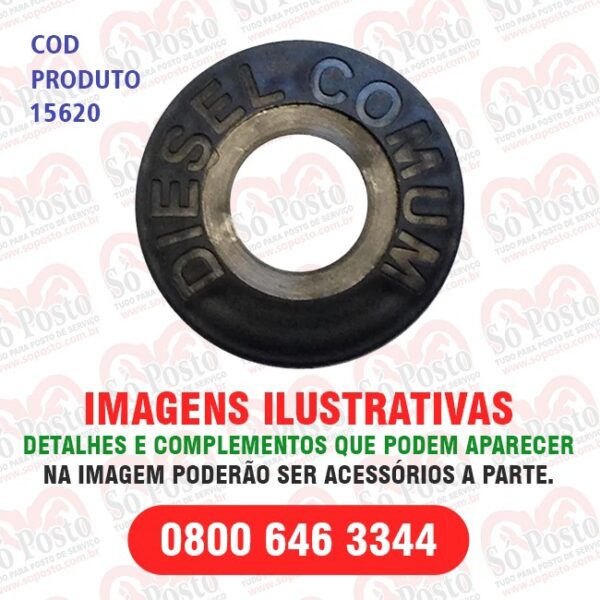 IDENTIFICADOR TANQUE PRODUTO DIESEL COMUM PRETO PVC