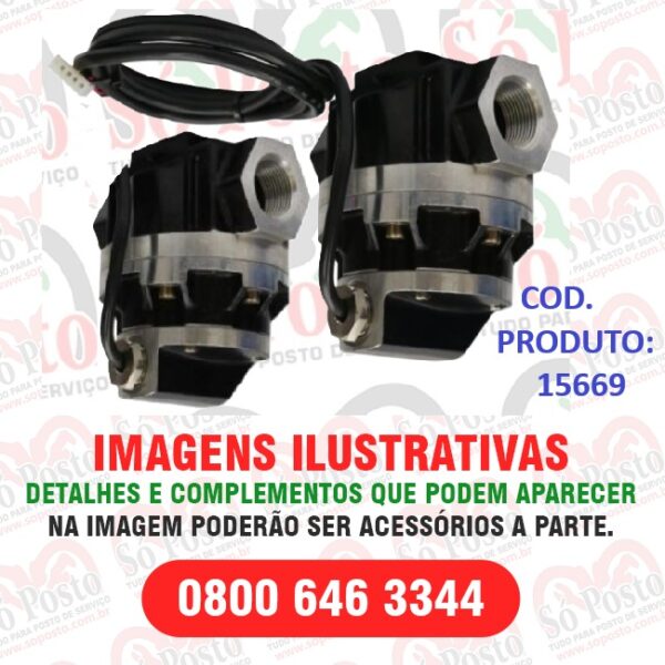 MEDIDOR DE PULSO P/OLEO DIESEL VAZÃO 20 A 200LPM ENT/SAI 1" NPT ENGREN OVAIS - LUPUS