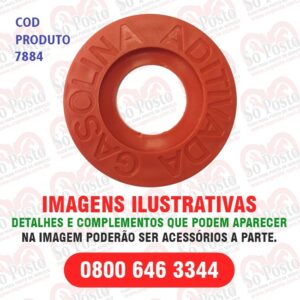 IDENTIFICADOR TANQUE PRODUTO GASOLINA F1 MASTER LARANJA PVC