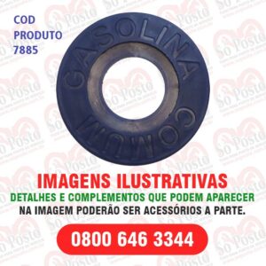 IDENTIFICADOR TANQUE PRODUTO GASOLINA COMUM AZUL ESCURO PVC