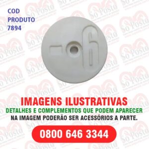 IDENTIFICADOR TANQUE NUMERO 6 COR BRANCO PVC