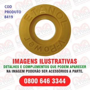 IDENTIFICADOR TANQUE PRODUTO  ETANOL V- POWER AMARELO PVC