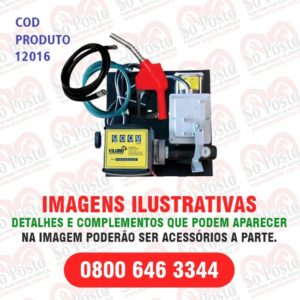 BOMBA TRANSF BATERIA 12V+ C/MEDIDOR MEC 4D GASOLINA 40LPM+MANG BICO  AUTOM - VILUBRI