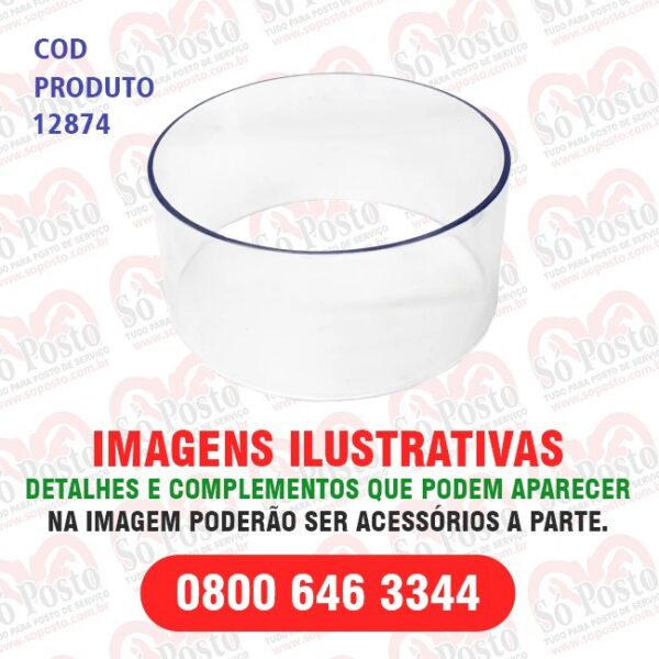 VISOR(TUBO) TRANSP FILTRO LINHA FEPEL E SIMILARES(FOGUETINHO)