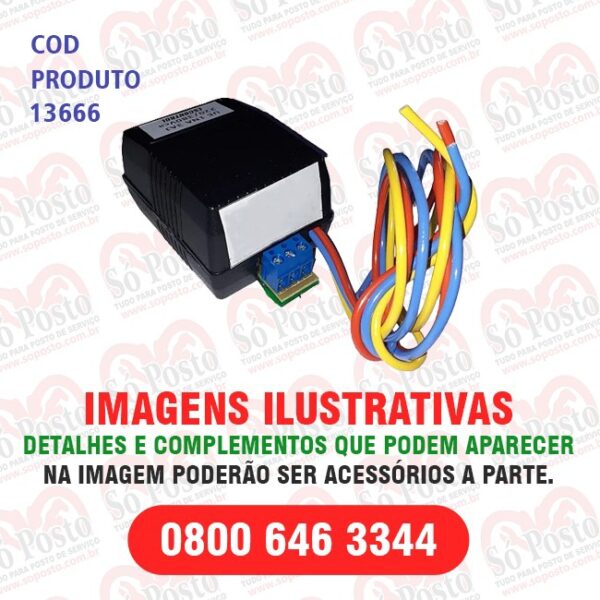UNIDADE ELETRONICA P/ELETROB 3 FIOS ENT + 3 FIOS BOIA X 220V/380V BIVOLT