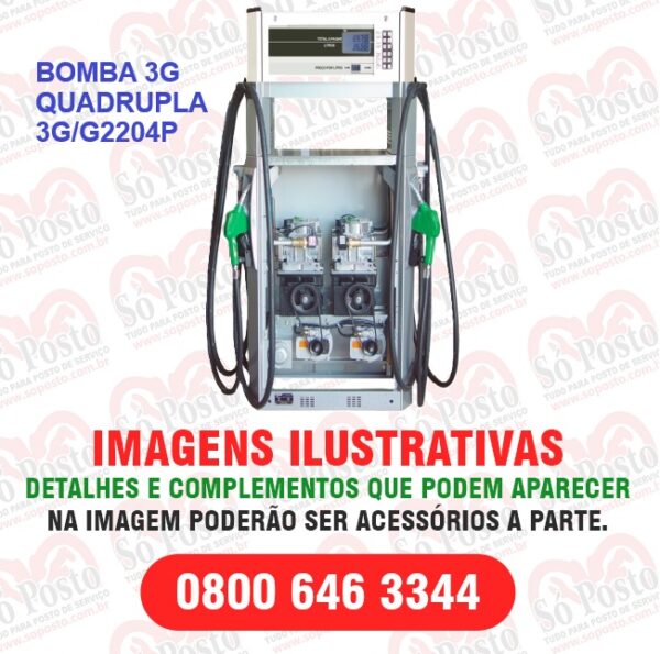 BOMBA ABASTECEDORA COMBUSTÍVEL MARCA WAYNE 3G MANG BAIXA QUADRUPLA 4 ABAST SIMULTANEOS 4 BICOS 2 PRODUTOS