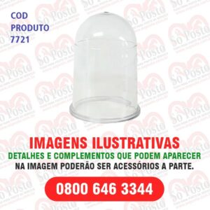 VISOR(COPO-CUPULA) VISOR TRANSP A-100-MS1 E SIMILAR S/DRENO