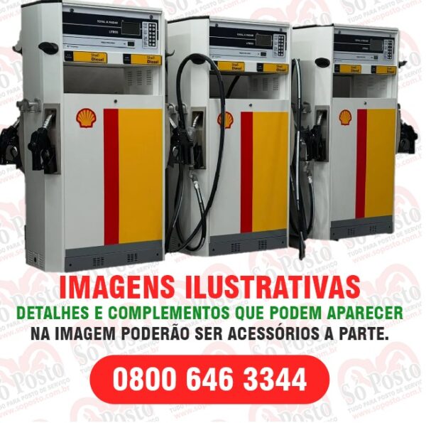 BOMBA ABASTECEDORA COMBUSTÍVEL MARCA WAYNE 3G MANG BAIXA QUADRUPLA 4 ABAST SIMULTANEOS 4 BICOS 2 PRODUTOS - Imagem 3