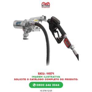 KIT DE ABASTECIMENTO (BOMBA TRANSF) BATERIA 12V C/MEDIDOR DIGITAL P/ETANOL 57LPM+MANG BICO MANUAL – LUPUS