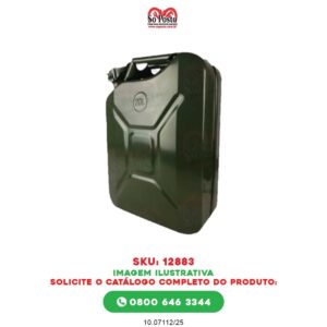 GALÃO DE METAL 20 LITROS P/ GASOLINA