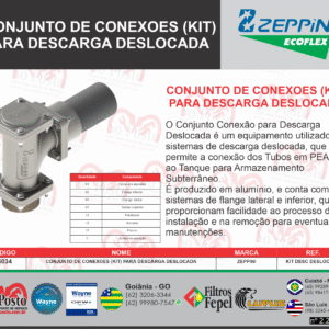 CONJUNTO DE CONEXOES (KIT) PARA DESCARGA DESLOCADA C/PONTEIRA CURTA