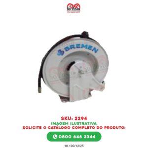 CARRETEL RETRATIL 1/2" OLEO LUBRIFICANTE C/ 15 MTS MANG - BREMEN