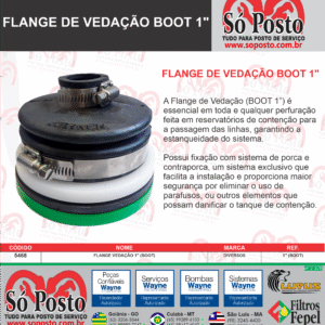FLANGE VED (BOOT) PE BORRACHA NITRIL P/ TUBO PEAD 1" - DIVERSOS
