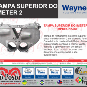 TAMPA SUPERIOR DO IMETER 1 IMPREGNADA WM057379-0003CJ