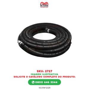 MANGUEIRA BOMBA ABAST 3/4''X5MT P/BB ARLA 32 C/TERM ACETAL+INOX - LUPUS