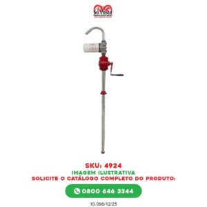 BOMBA DE TRANSF ROTATIVA MANUAL PARA OLEO C/ FILTRO 9008-F - LUPUS