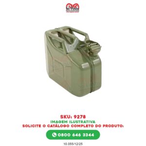 GALÃO DE METAL 10 LITROS P/ GASOLINA