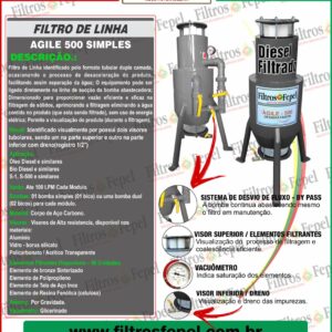 FILTRO LINHA AGILE 500 SIMPLES