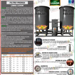 FILTRO PRENSA LUXOR DUPLO