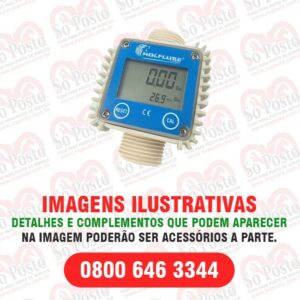 MEDIDOR DIGIT IMP ARLA 32 EM ACETAL ENT/SAI MACHO FIXO 1" BSP VAZÃO 160LPM - LUPUS