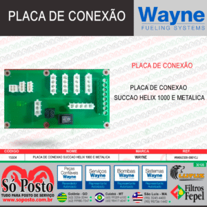 PLACA DE CONEXAO SUCCAO HELIX 1000 E METALICA WM052339-0001CJ - WAYNE